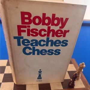 Bobby Fischer Teaches Chess Book vtg